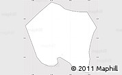 Silver Style Simple Map of Colotenango, cropped outside