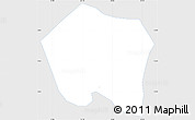 Silver Style Simple Map of Colotenango, single color outside