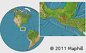 Satellite Location Map of Concepcion-22