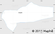 Silver Style Simple Map of Concepcion-22, single color outside