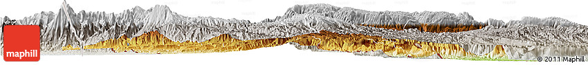 Physical Horizon Map of Huehuetenango, lighten, semi-desaturated