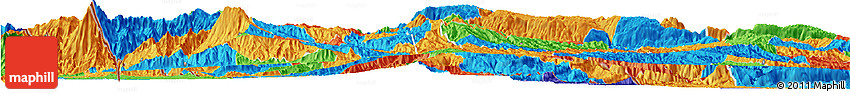 Political Horizon Map of Huehuetenango