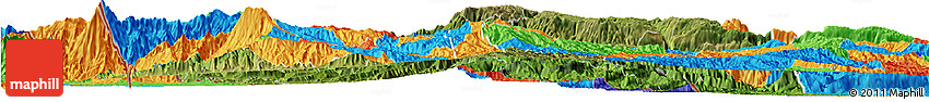 Satellite Horizon Map of Huehuetenango, political outside