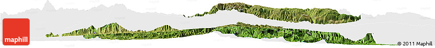 Satellite Horizon Map of Huehuetenango, single color outside