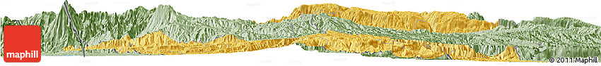 Savanna Style Horizon Map of Huehuetenango