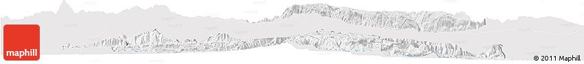 Silver Style Horizon Map of Huehuetenango, single color outside