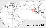 Blank Location Map of Jacaltenango