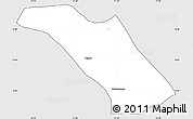 Silver Style Simple Map of Jacaltenango, cropped outside