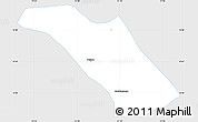 Silver Style Simple Map of Jacaltenango, single color outside