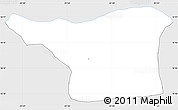 Silver Style Simple Map of Malacatancito, single color outside