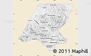 Classic Style Map of Huehuetenango, single color outside