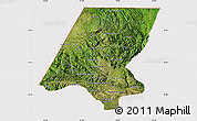 Satellite Map of Huehuetenango, cropped outside