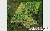 Satellite Map of Huehuetenango, darken