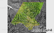 Satellite Map of Huehuetenango, desaturated