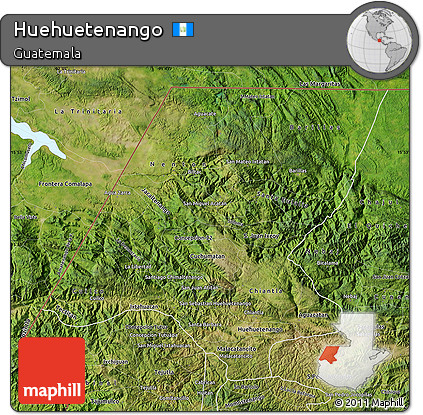 Satellite Map of Huehuetenango