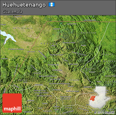 Satellite Map of Huehuetenango