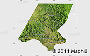 Satellite Map of Huehuetenango, single color outside