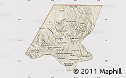 Shaded Relief Map of Huehuetenango, cropped outside