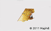 Physical 3D Map of Nenton, cropped outside