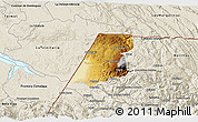 Physical 3D Map of Nenton, shaded relief outside