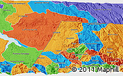 Political 3D Map of Nenton