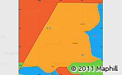 Political Simple Map of Nenton