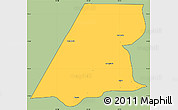 Savanna Style Simple Map of Nenton, cropped outside