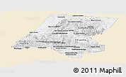 Classic Style Panoramic Map of Huehuetenango, single color outside