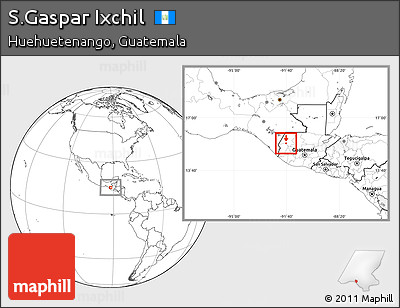 Blank Location Map of S.Gaspar Ixchil