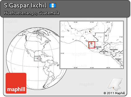 Blank Location Map of S.Gaspar Ixchil