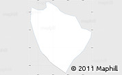 Silver Style Simple Map of S.Gaspar Ixchil, single color outside