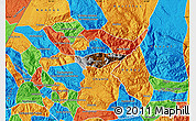 Physical Map of S. Juan Ixcoy, political outside