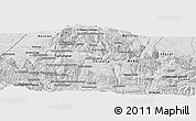 Silver Style Panoramic Map of S. Juan Ixcoy
