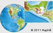 Physical Location Map of S.Sebastian Hueh, highlighted country