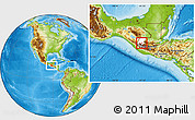 Physical Location Map of S.Sebastian Hueh, highlighted parent region