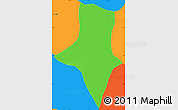 Political Simple Map of S.Sebastian Hueh