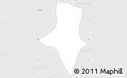 Silver Style Simple Map of S.Sebastian Hueh