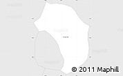 Silver Style Simple Map of San Juan Atitan