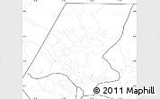 Blank Simple Map of Huehuetenango, no labels