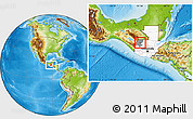 Physical Location Map of Soloma, highlighted country, highlighted parent region
