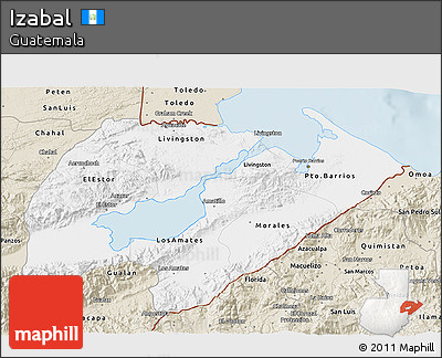 Classic Style 3D Map of Izabal