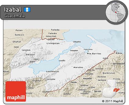 Classic Style 3D Map of Izabal