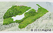 Satellite 3D Map of Izabal, lighten