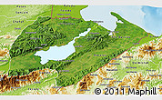 Satellite 3D Map of Izabal, physical outside