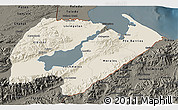 Shaded Relief 3D Map of Izabal, darken