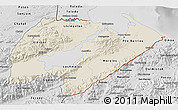 Shaded Relief 3D Map of Izabal, desaturated