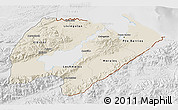 Shaded Relief 3D Map of Izabal, lighten, desaturated