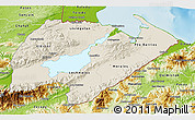 Shaded Relief 3D Map of Izabal, physical outside