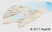 Shaded Relief 3D Map of Izabal, single color outside