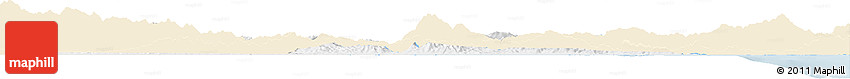 Classic Style Horizon Map of Izabal, single color outside